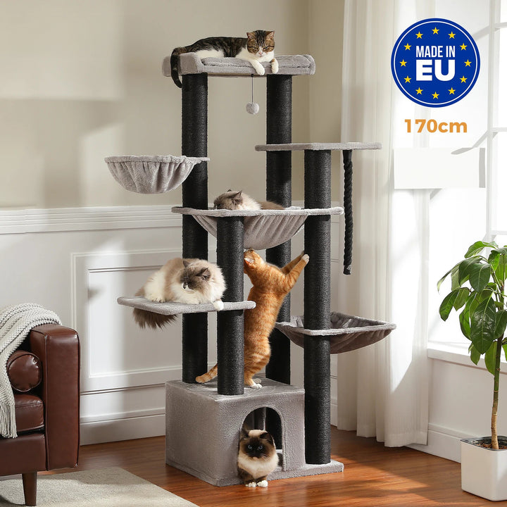 Arbre à chat Maine Coon pour grands chats - Modèle : "MaxiPlaisir"