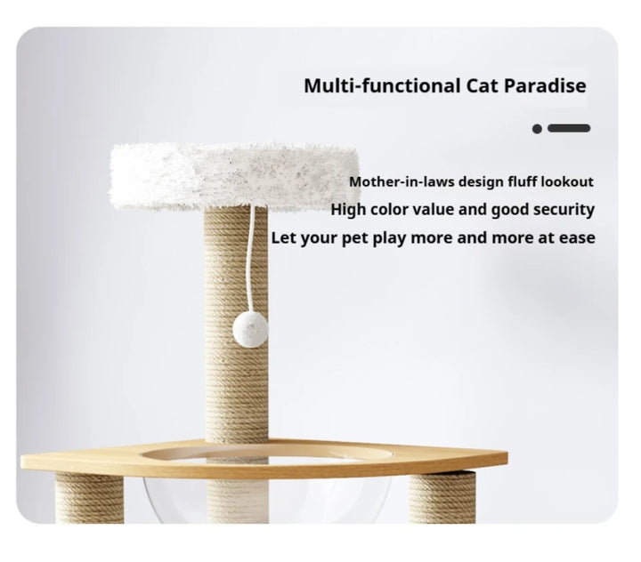 Arbre à chat bois massif - Nature'Cat