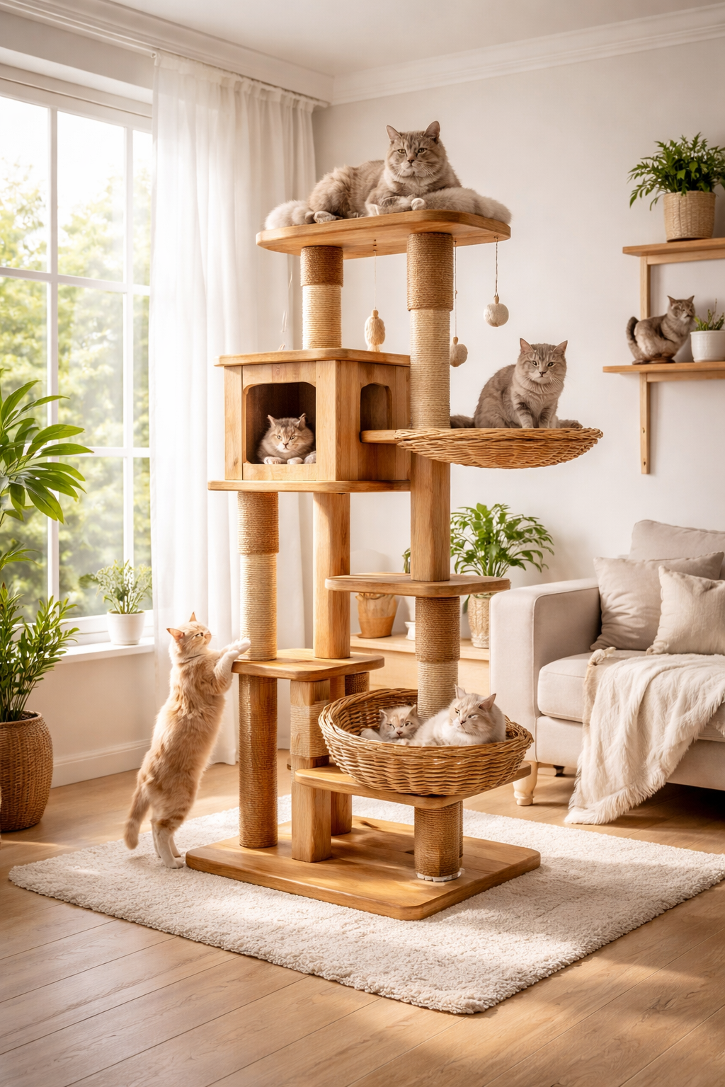 Arbre à chat en bois : pourquoi choisir un modèle naturel, durable et design pour votre chat en 2026 ?