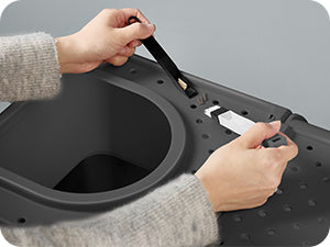 Bac à litière chat en acier inoxydable avec double entrée – Modèle "CleanSteel Premium"