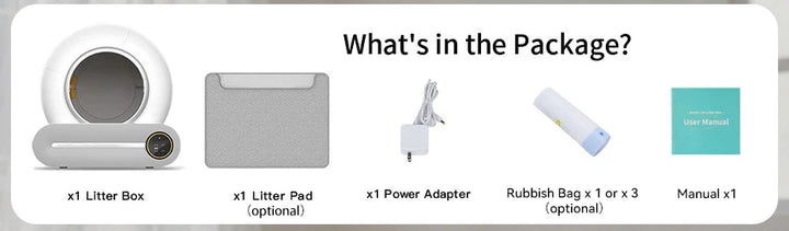 Bac à litière autonettoyant connecté XXL 65L – Modèle "AutoClean Master"