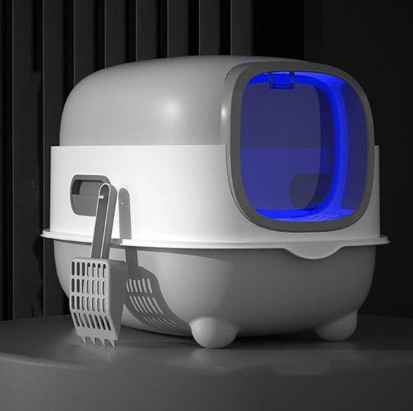 Bac à litière fermé avec UV rechargeable – Modèle "PureBox UV Plus"