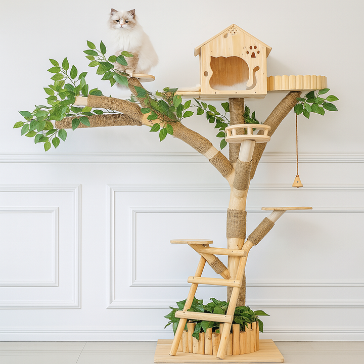 Arbre à chat design naturel - Chat paradis