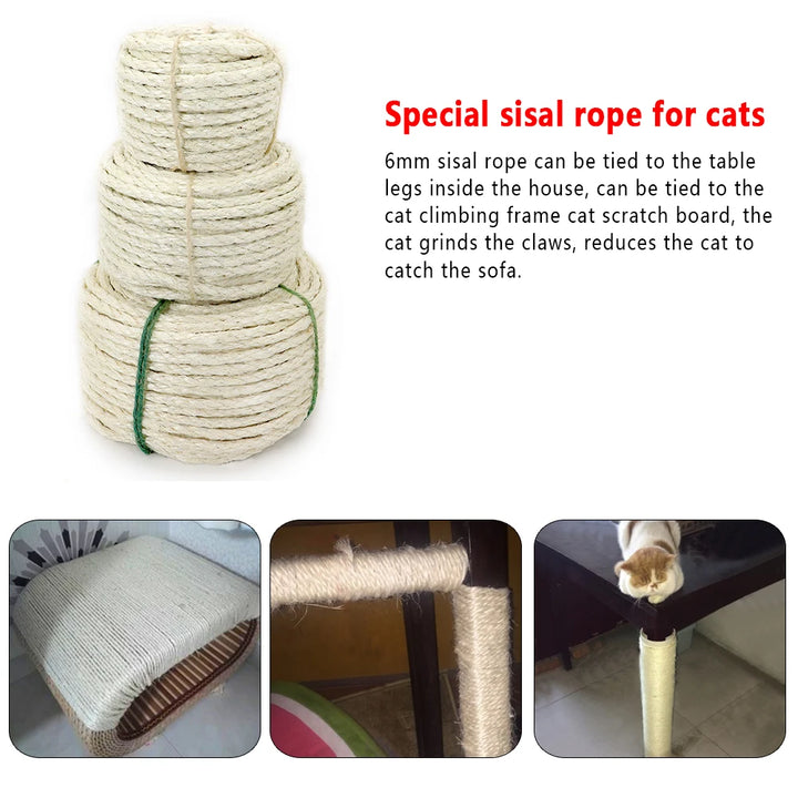 Corde en sisal pour arbre à chat DIY - Modèle ScratchMaster