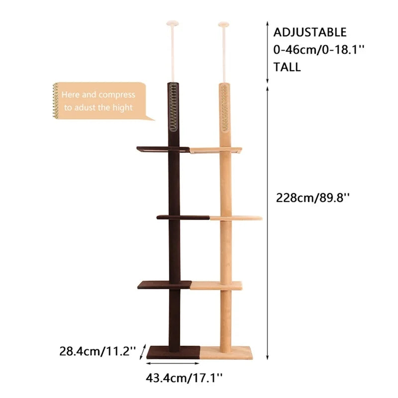 Arbre à chat xxl en bois - ModernPalace