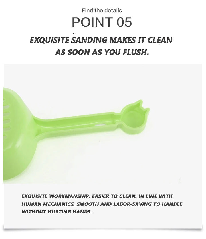 Pelle à litière plastique légère et pratique – Modèle "EasyScoop"