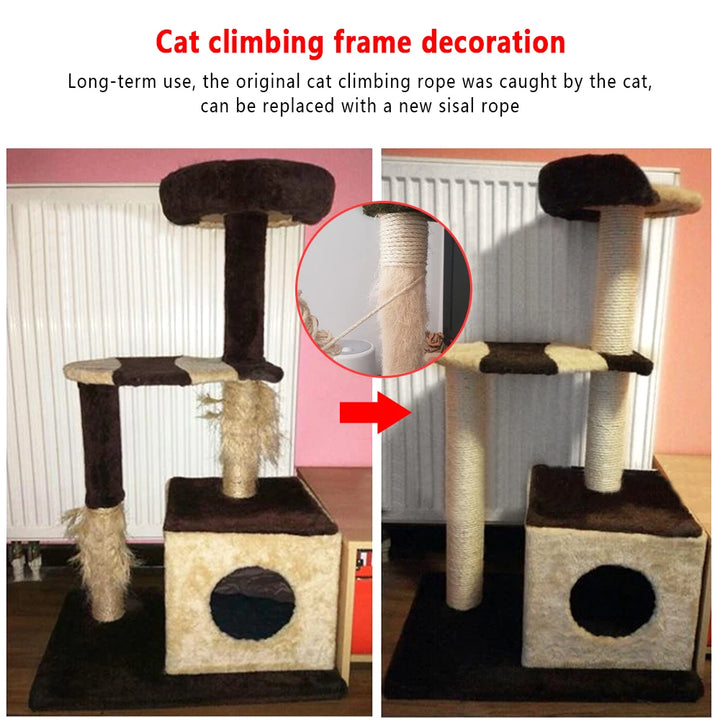 Corde en sisal pour arbre à chat DIY - Modèle ScratchMaster