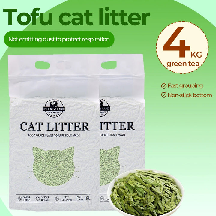 Litière Tofu Ultra Absorbante – Modèle "PureTofu DuoPack"
