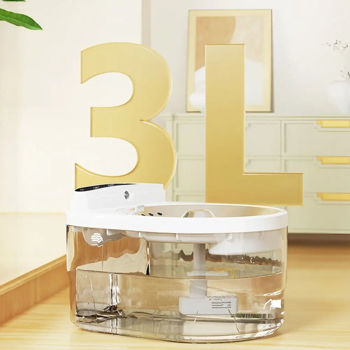 Bain à remous 3L en verre transparent avec couvercle blanc pour détendre les pieds.