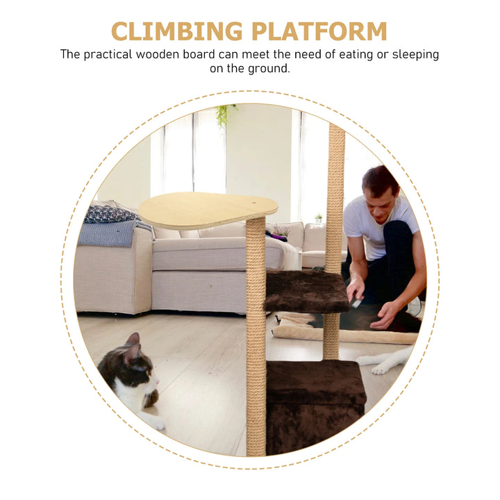 Arbre a chat Fait maison - Plateforme d'escalade DIY