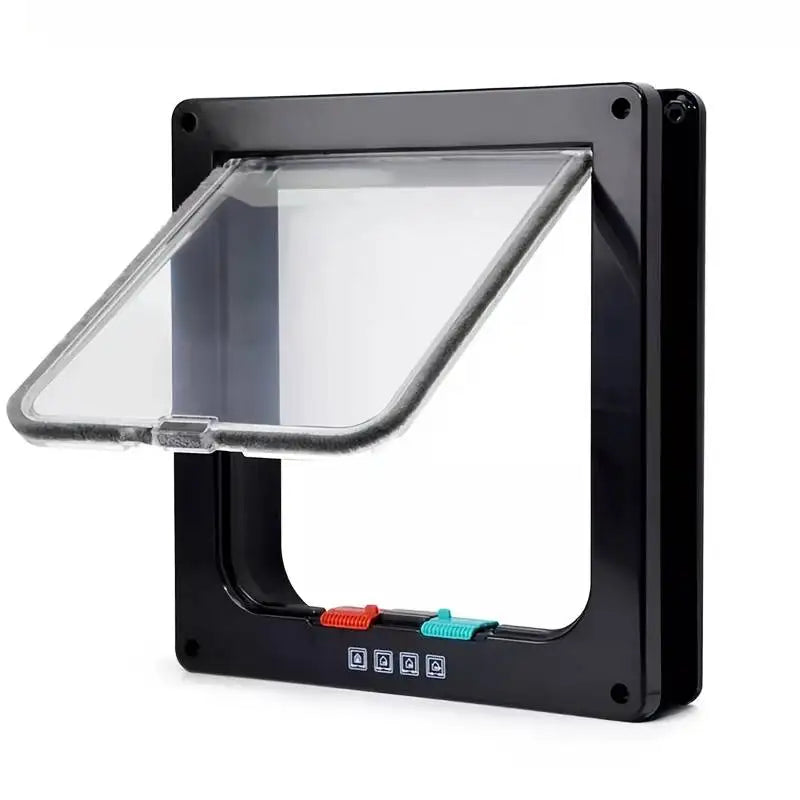 Chatière pour chat "Libre Aller-Retour" – Modèle Sécurité 4 Positions