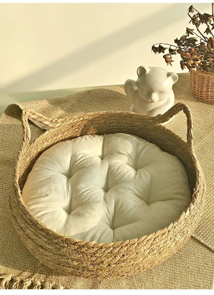 Cozy wicker basket - "L'Oseraie Féline"