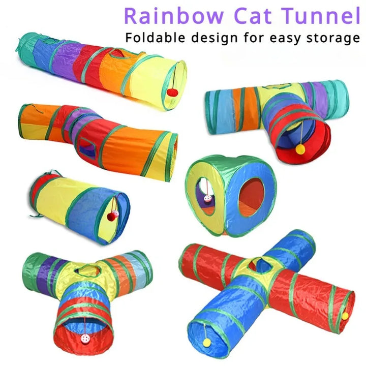 Arbre à Chat LGBT tunnel, Multi-Colore - Modèle "PrideCat"