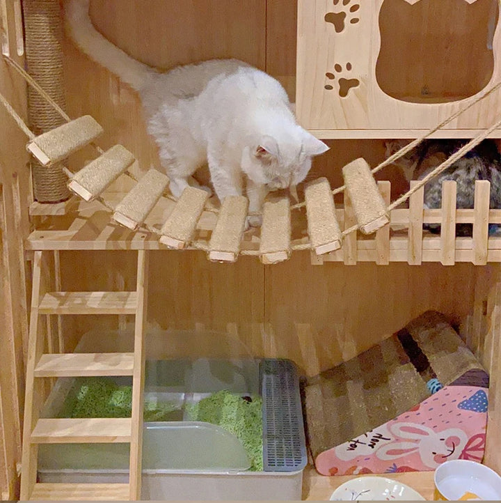 Pont Suspendu / Echelle pour Chats DIY - Modèle CatAventure