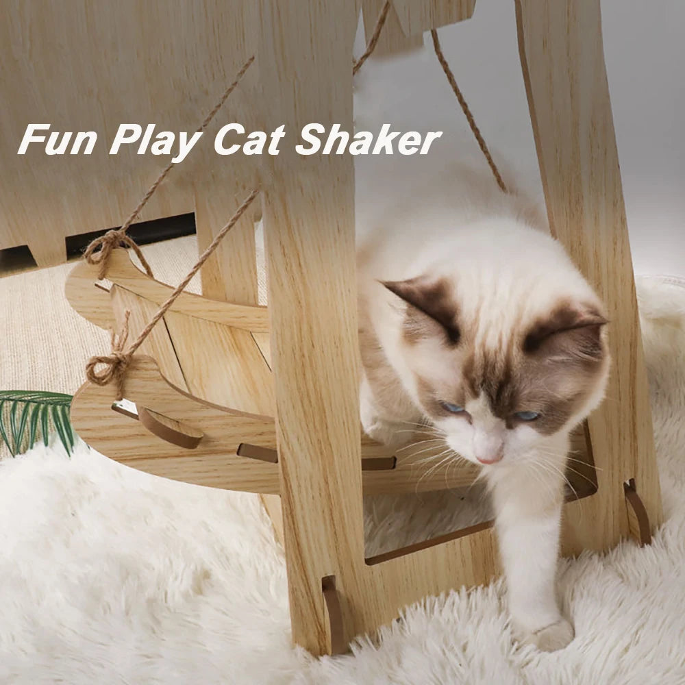 Balançoire pour Chat en Bois - Modèle "SwingPaws"