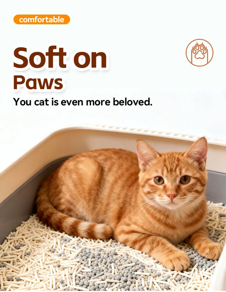 Litière végétale tofu biodégradable sans poussière – Modèle "TofuPure"