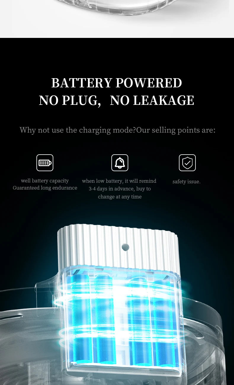 Lampe portable sans fil, rechargeable, transparente, avec indicateur de batterie et lumière bleue.