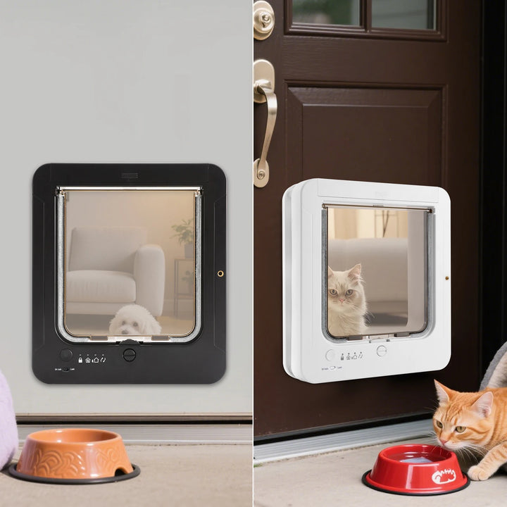 Chatière pour chat "Sérénité Connectée" – Porte RFID intelligente avec contrôle à distance