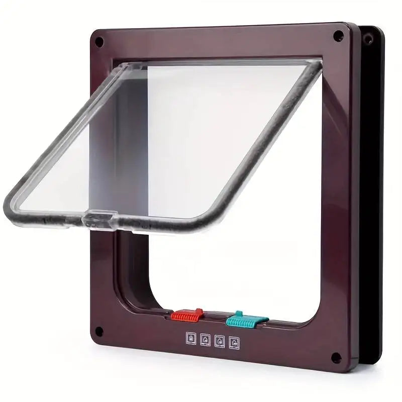 Chatière pour chat "Libre Aller-Retour" – Modèle Sécurité 4 Positions