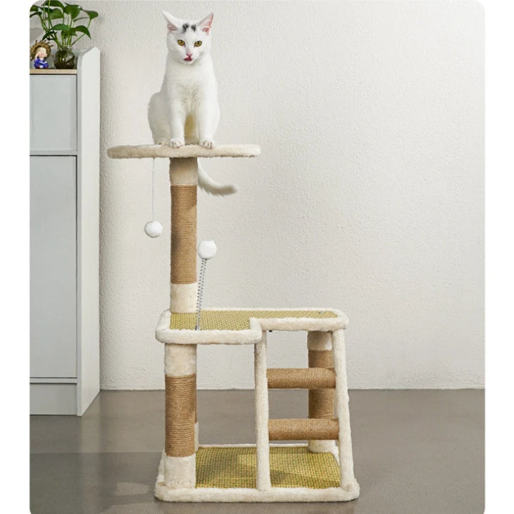 Arbre a chat bois et sisal design - Modèle : ChicCat