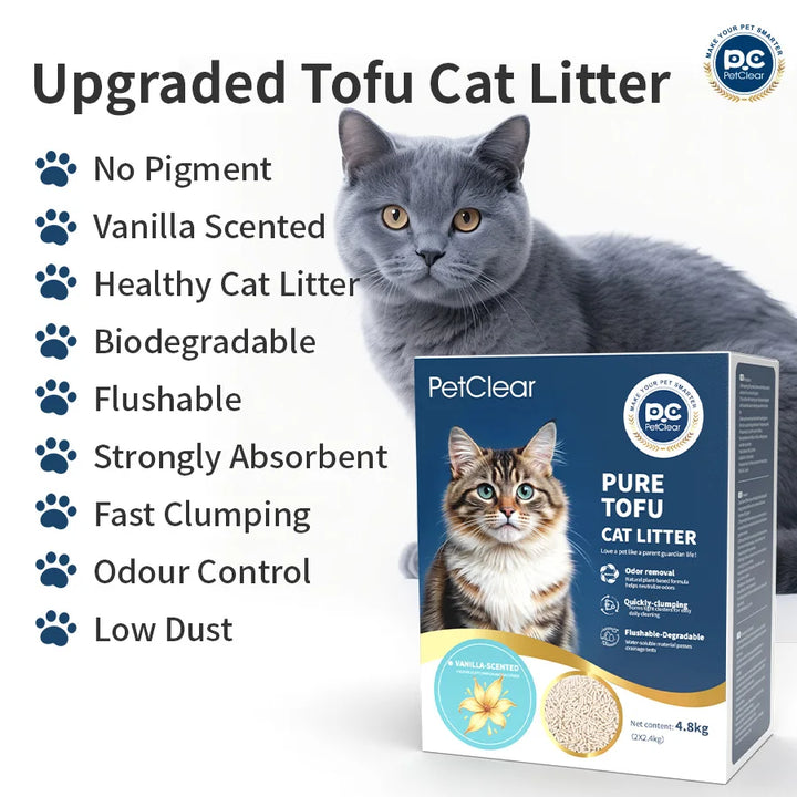 Litière Tofu Anti-Odeurs – Modèle "PureTofu FreshCare"