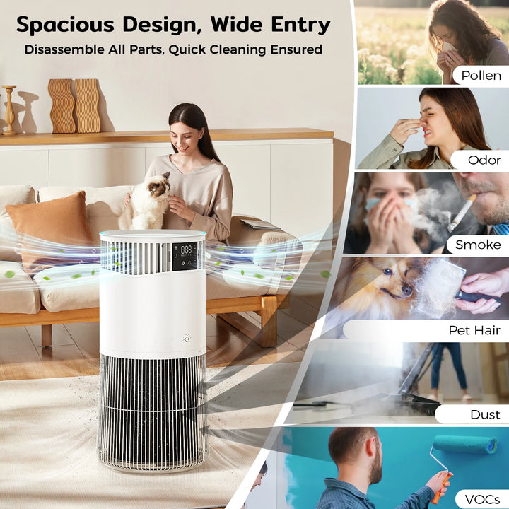 Purificateur d’air spécial animaux haute performance – Modèle "AirCare P2"