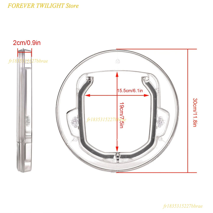 chatière pour chat transparente