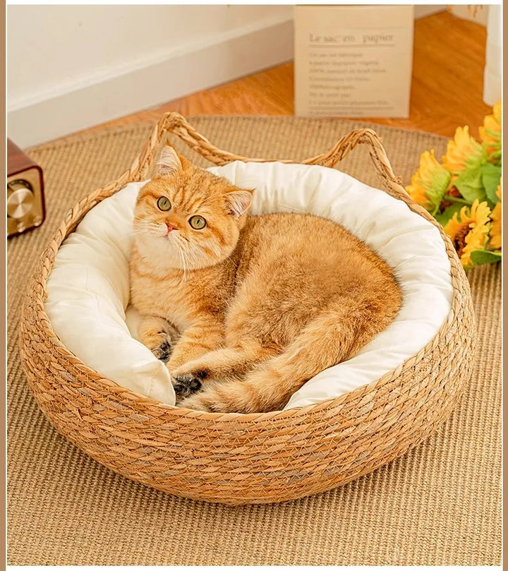 Cozy wicker basket - "L'Oseraie Féline"