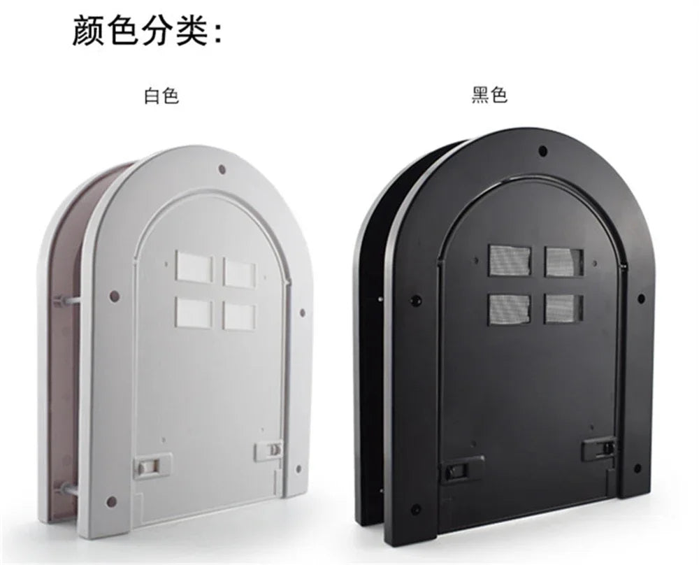Chatière pour chat "Arche Moderne" – Porte design arrondie avec verrouillage sécurisé