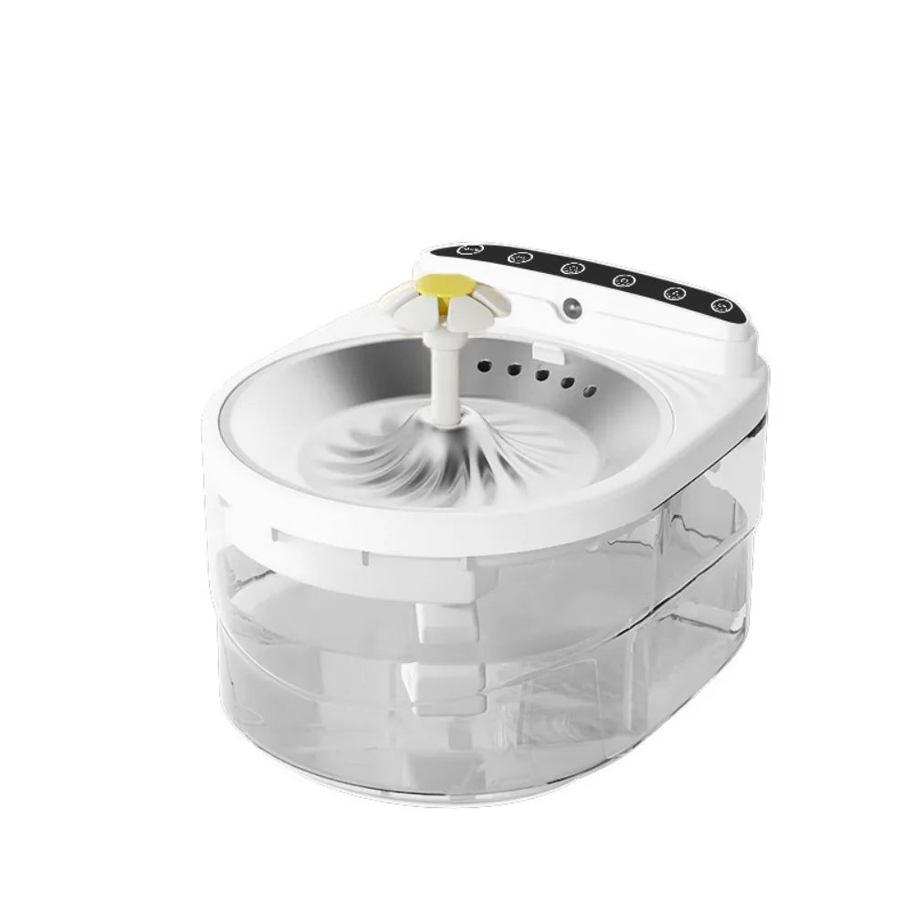 Machine à laver à ultrasons blanche, avec réservoir transparent et fonction de nettoyage efficace.