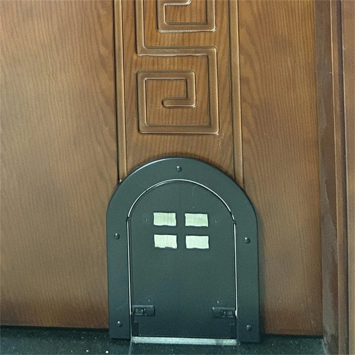 Chatière pour chat "Arche Moderne" – Porte design arrondie avec verrouillage sécurisé