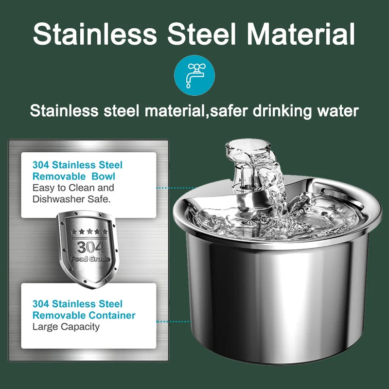 Distributeur d'eau en acier inoxydable 304, grande capacité, facile à nettoyer, sûr pour boire.