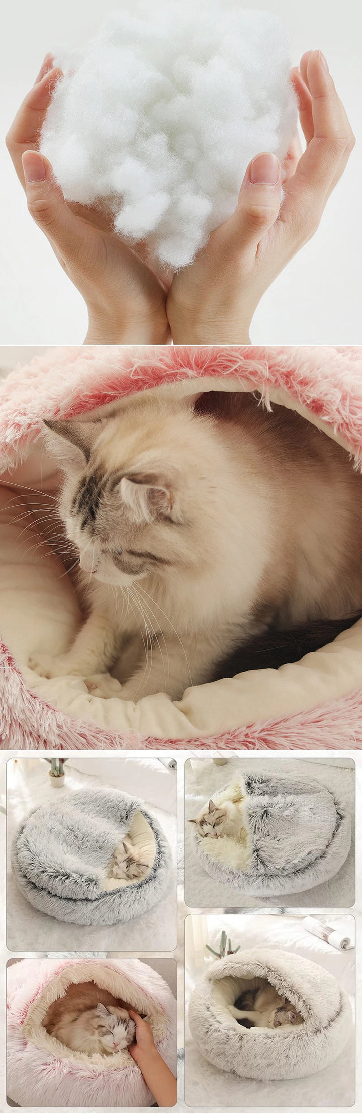 🐶 Panier apaisant pour chien – Cocon Douillet Anti-Stress chien (5 tailles disponibles)