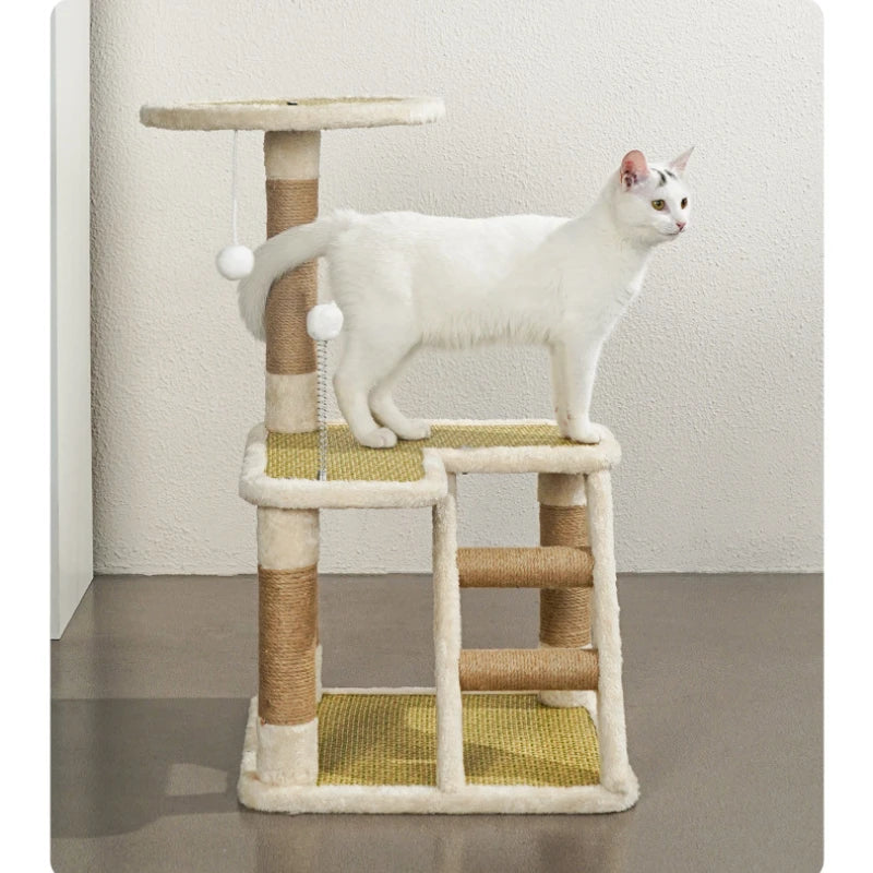 Arbre a chat bois et sisal design - Modèle : ChicCat