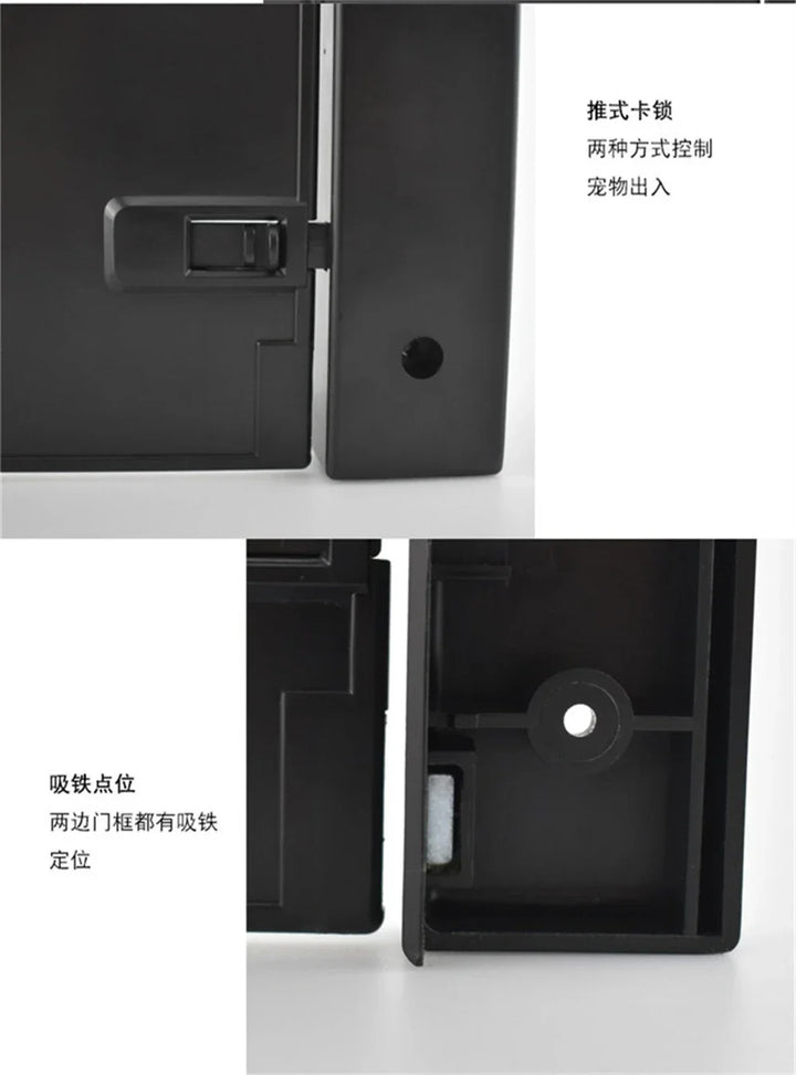 Chatière pour chat "Arche Moderne" – Porte design arrondie avec verrouillage sécurisé