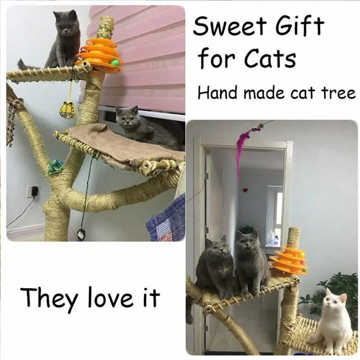 Arbre. a chat DIY Corde de Sisal pour Arbre à Chat - Modèle : "Griff'Sisal"