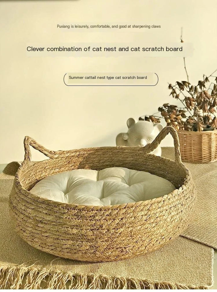 Cozy wicker basket - "L'Oseraie Féline"