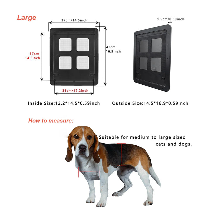 Chatière pour chat "Air Libre" – Porte moustiquaire avec fermeture magnétique sécurisée