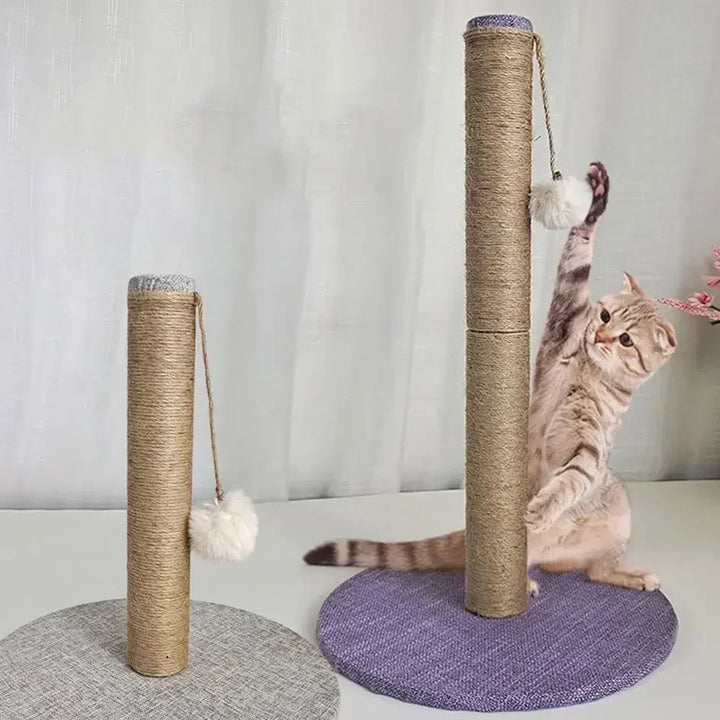 Arbre à chat en tour griffoir sisal et lin DIY - Modèle ClawMaster