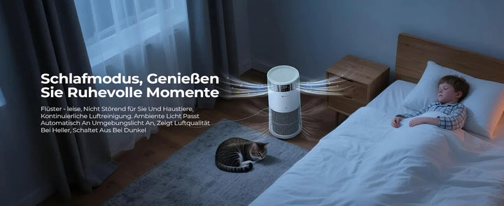 Purificateur d’air spécial animaux haute performance – Modèle "AirCare P2"