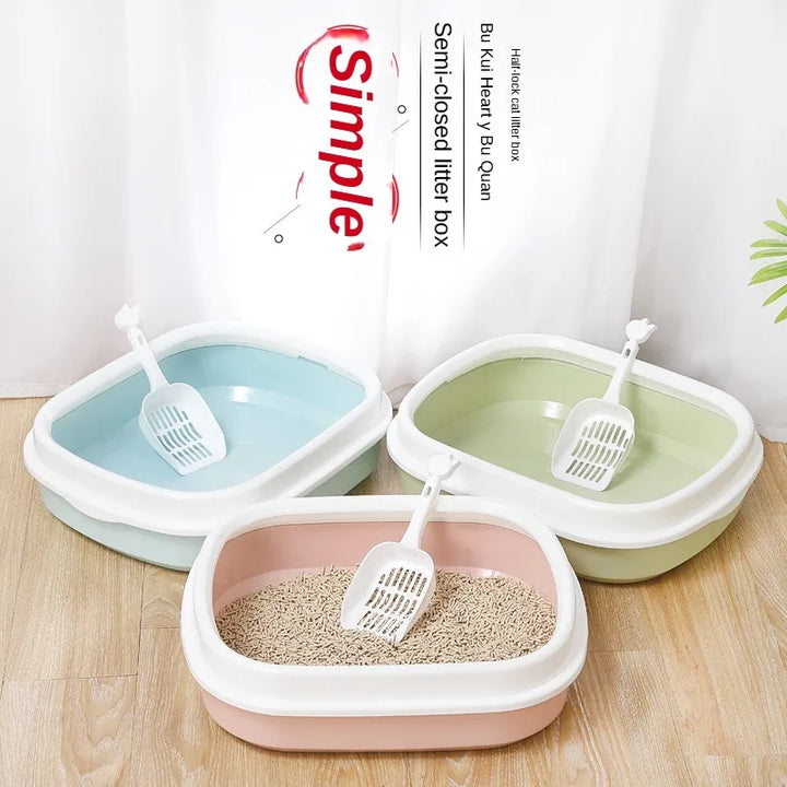 Bac à litière semi-fermé pour chat – Modèle "EasyClean Comfort"
