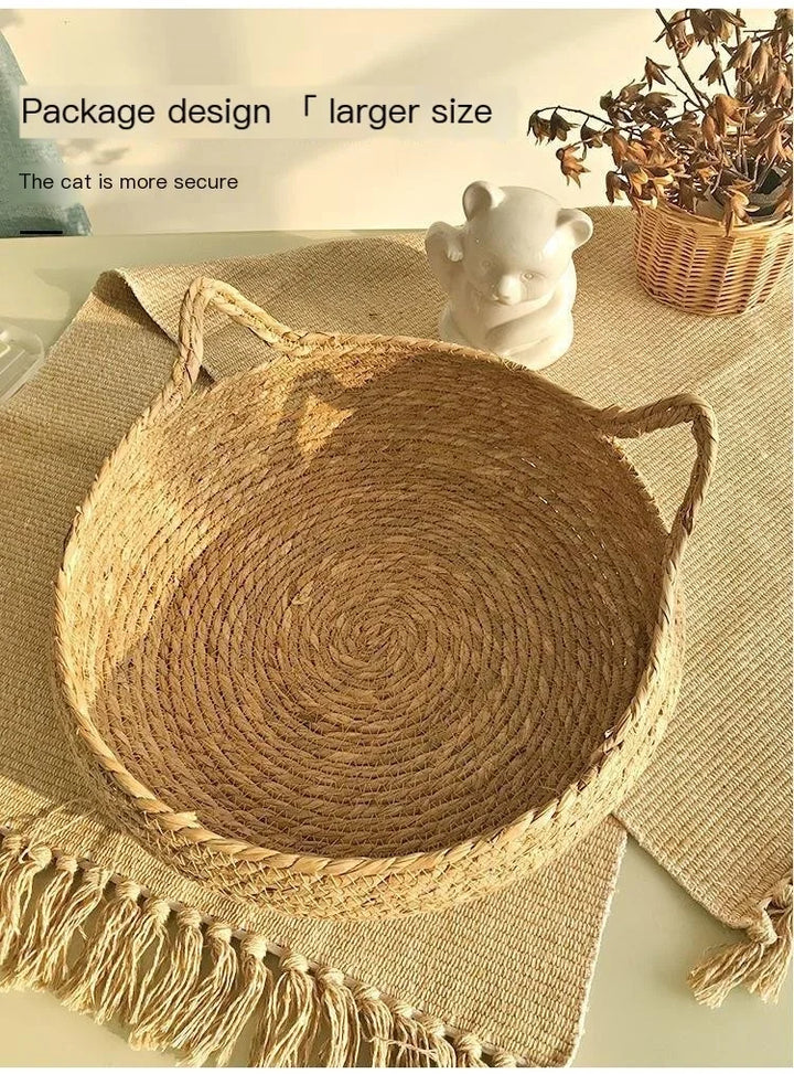 Cozy wicker basket - "L'Oseraie Féline"