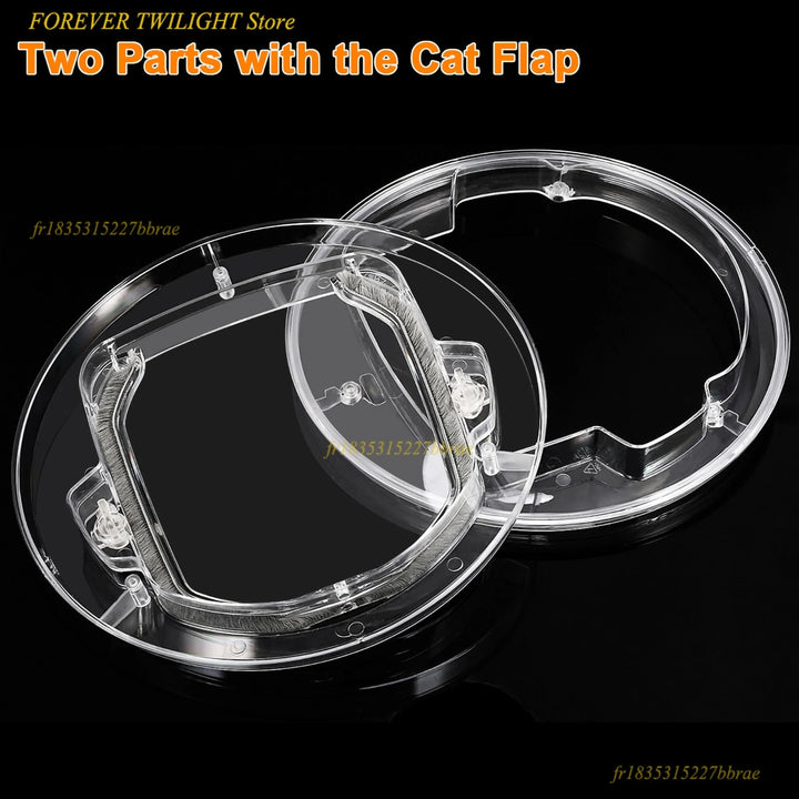 chatière pour chat transparente