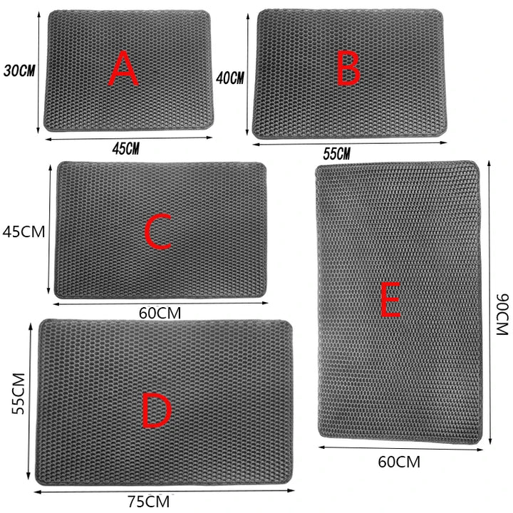 Tapis de Litière Double Couche Waterproof – Modèle "CleanStep Flex"