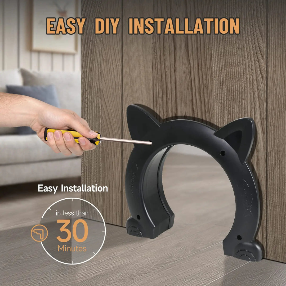 chatière pour chat drôle