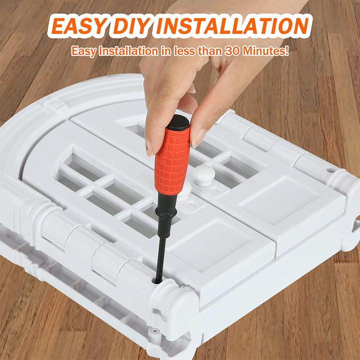 Chatière pour chat élégante et design "Maison Élégance" – Porte intérieure design avec ouverture 180°