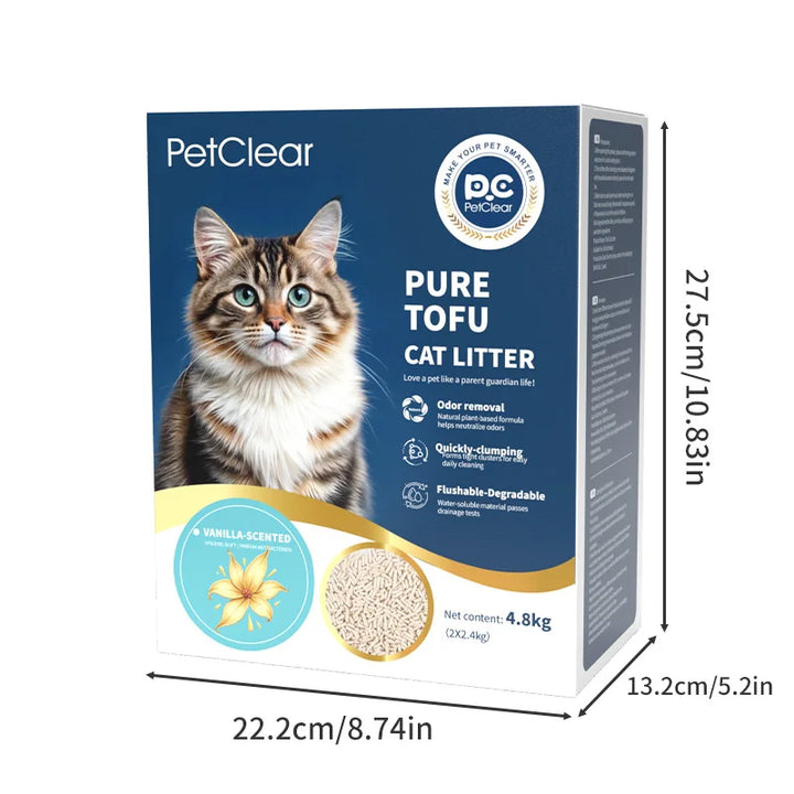 Litière Tofu Anti-Odeurs – Modèle "PureTofu FreshCare"