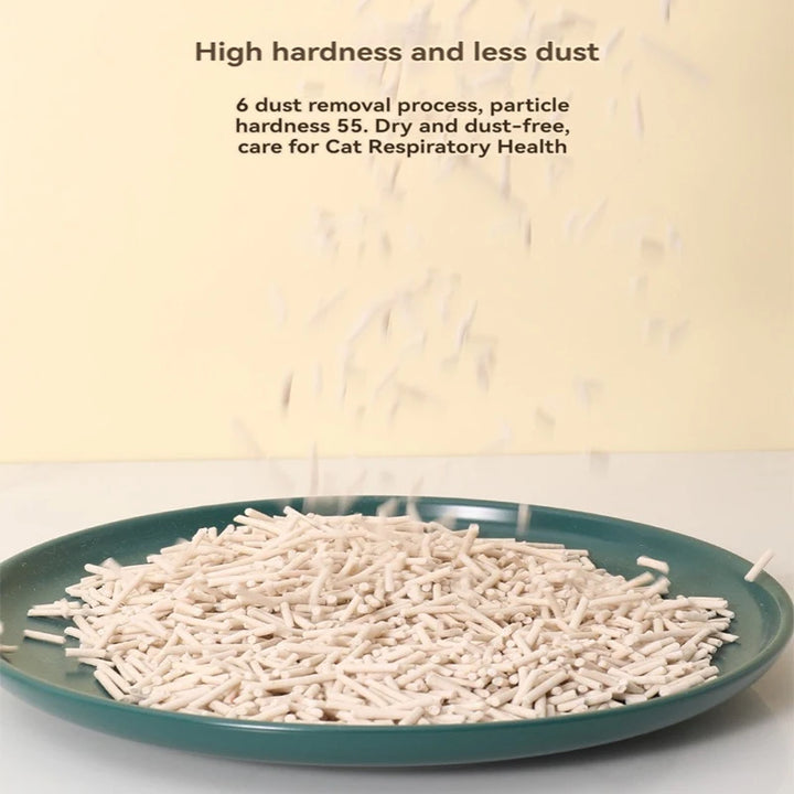 Litière Tofu Parfum Pêche – Modèle "SoftTofu Peach 6L"