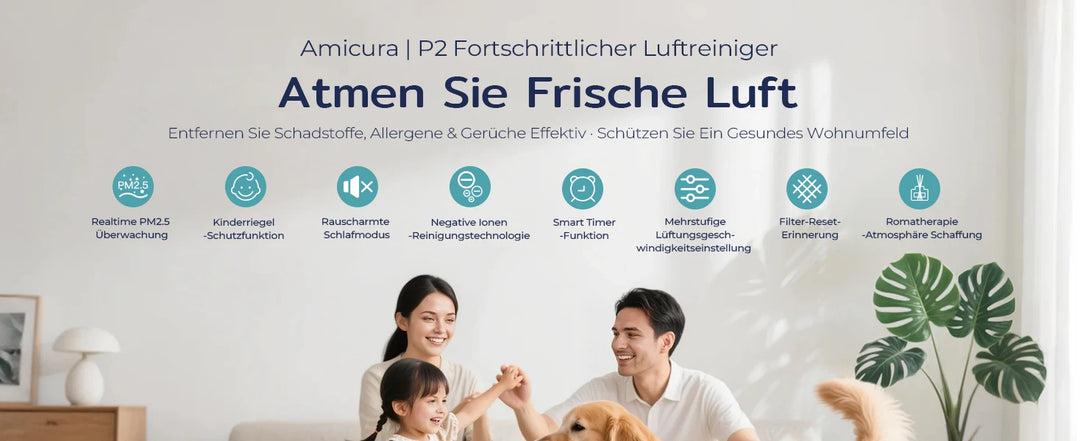 Purificateur d’air spécial animaux haute performance – Modèle "AirCare P2"