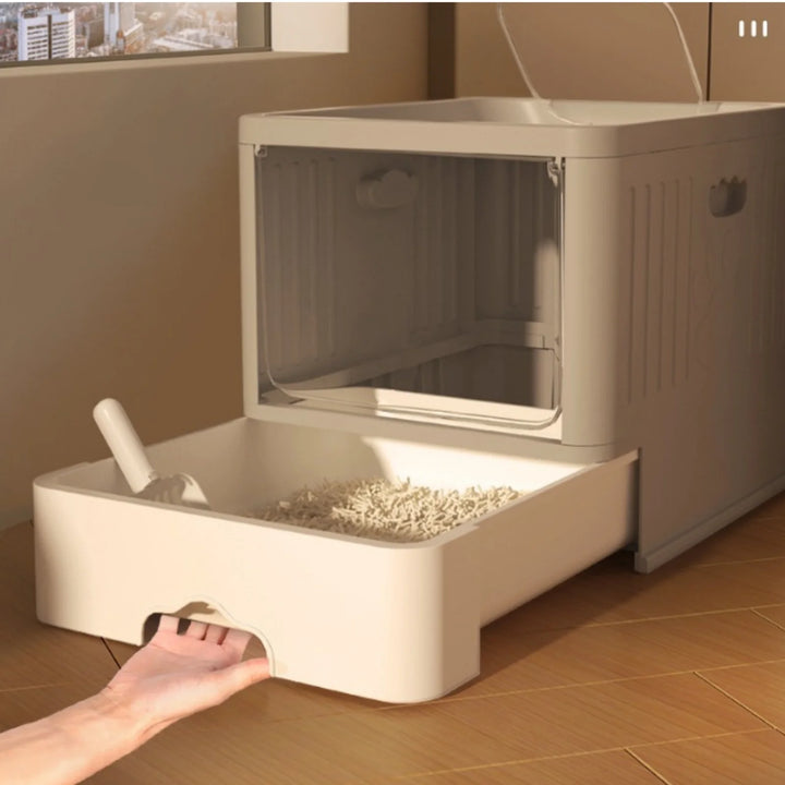 Bac à litière fermé avec tiroir et UV – Modèle "HygieneBox UV"